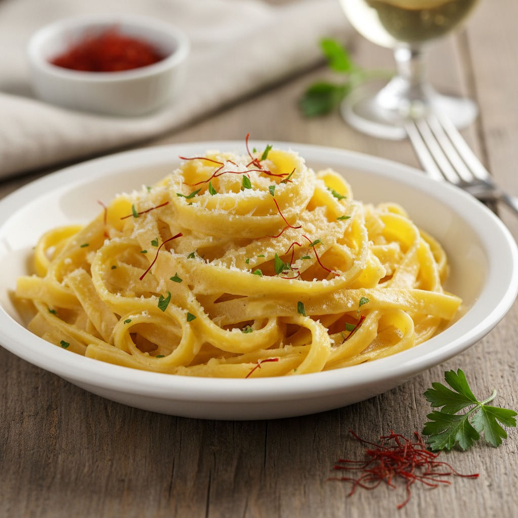 immagine della pasta allo zafferano