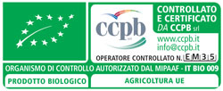 Organismo di controllo autorizzato dal MiPAAF - IT BIO 009